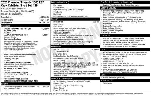 2025 Chevrolet Silverado 1500 RST
