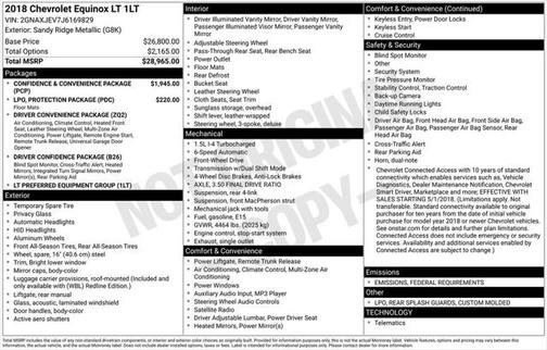 2018 Chevrolet Equinox LT