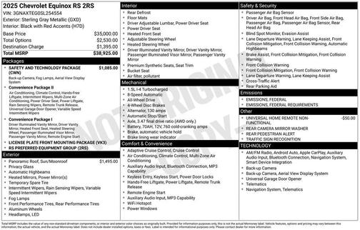 2025 Chevrolet Equinox AWD RS