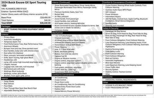 2024 Buick Encore GX Sport Touring