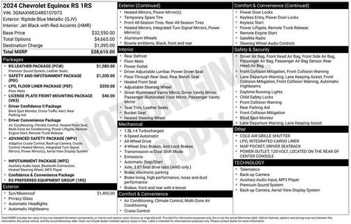 2024 Chevrolet Equinox AWD RS