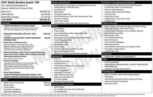 2021 Buick Enclave AWD Avenir