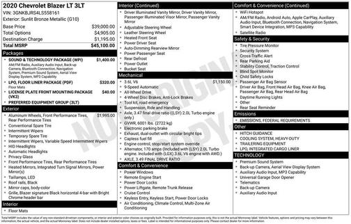 2020 Chevrolet Blazer 3LT