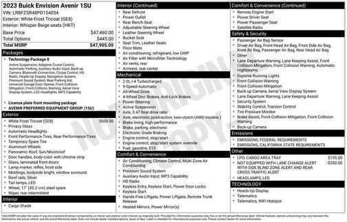 2023 Buick Envision Avenir AWD