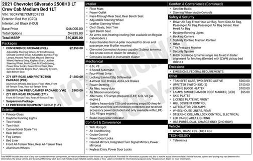 2021 Chevrolet Silverado 2500 LT