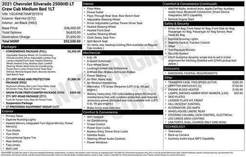 2021 Chevrolet Silverado 2500 LT