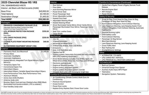 2025 Chevrolet Blazer RS