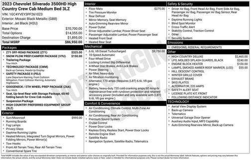 2023 Chevrolet Silverado 3500 High Country