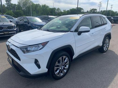 Super White 2019 Toyota RAV4 XLE Premium