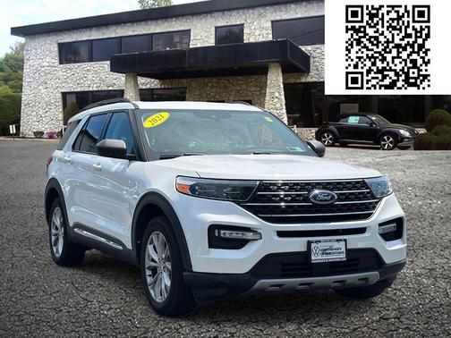 Star White Metallic Tri-Coat 2021 Ford Explorer XLT