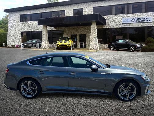 Daytona Gray Metallic 2021 Audi A5 Sportback 45 S Line Premium Plus