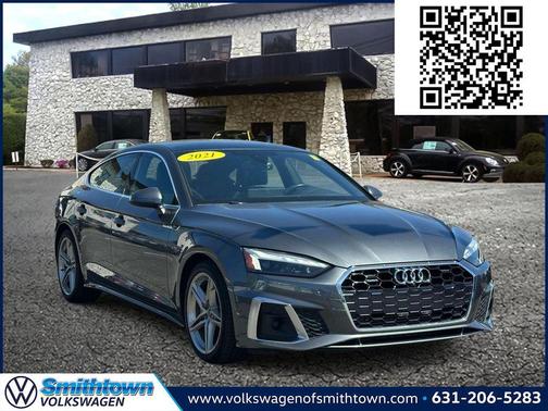 Daytona Gray Metallic 2021 Audi A5 Sportback 45 S Line Premium Plus