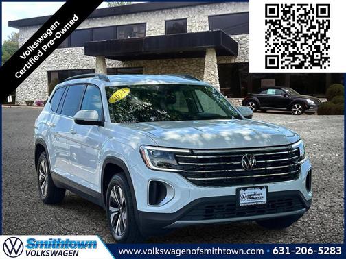 Pure White 2024 Volkswagen Atlas 2.0T SE