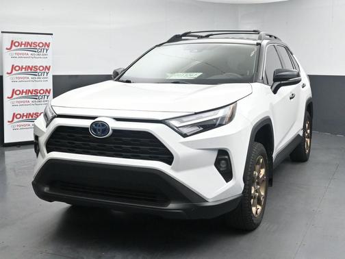 Ice Cap/Midnight Black Metallic 2024 Toyota RAV4 Hybrid Woodland Edition
