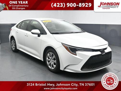 White 2022 Toyota Corolla LE