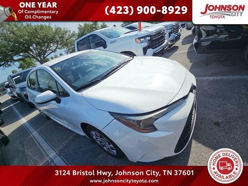 White 2022 Toyota Corolla LE