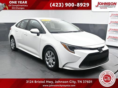 White 2022 Toyota Corolla LE