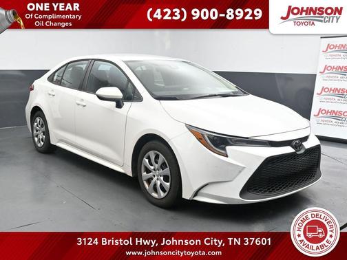 White 2022 Toyota Corolla LE
