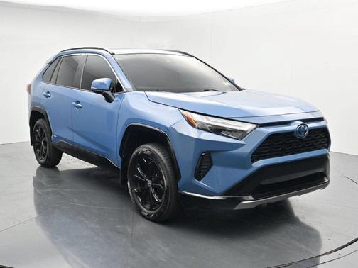 Cavalry Blue 2024 Toyota RAV4 Hybrid SE