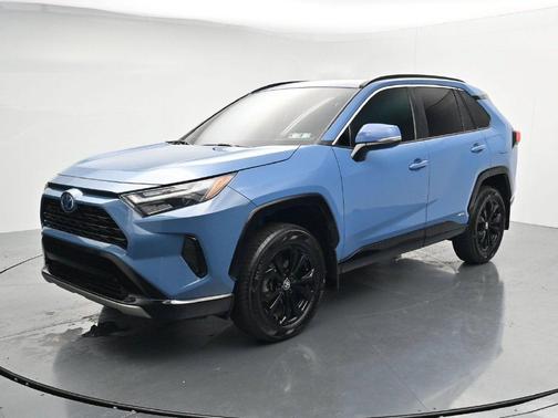 Cavalry Blue 2024 Toyota RAV4 Hybrid SE
