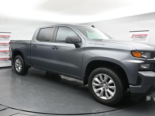 Satin Steel Metallic 2021 Chevrolet Silverado 1500 Custom