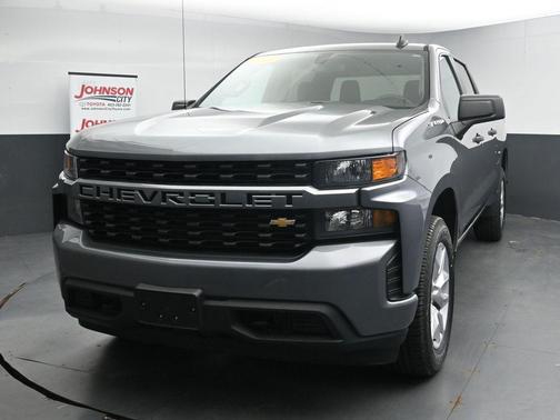 Satin Steel Metallic 2021 Chevrolet Silverado 1500 Custom