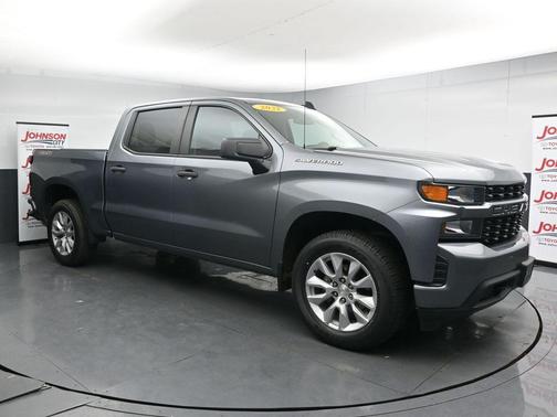 Satin Steel Metallic 2021 Chevrolet Silverado 1500 Custom