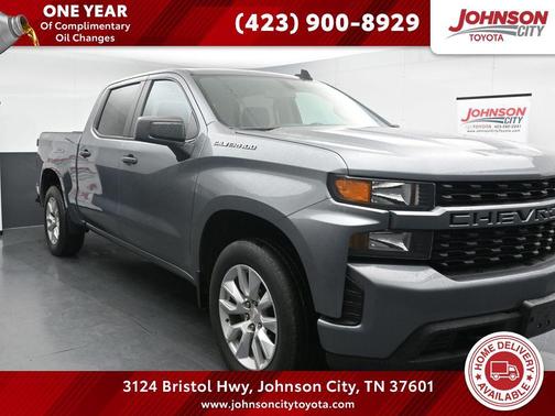 Satin Steel Metallic 2021 Chevrolet Silverado 1500 Custom