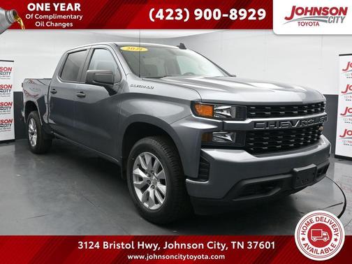 Satin Steel Metallic 2021 Chevrolet Silverado 1500 Custom