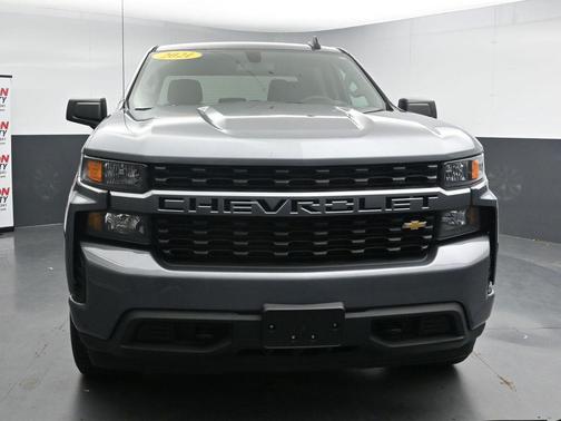 Satin Steel Metallic 2021 Chevrolet Silverado 1500 Custom