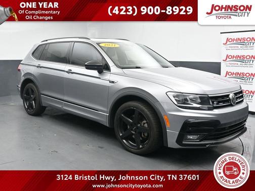 Silver Metallic 2021 Volkswagen Tiguan 2.0T SE R-Line Black