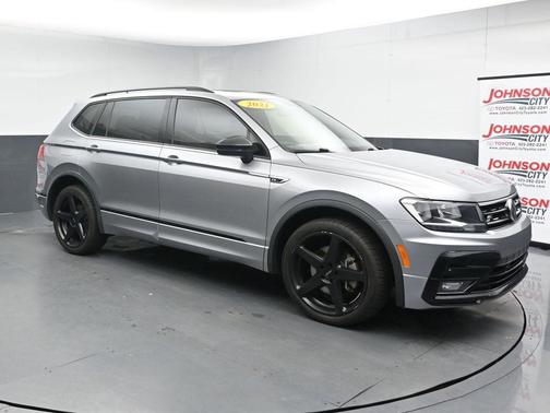 Silver Metallic 2021 Volkswagen Tiguan 2.0T SE R-Line Black