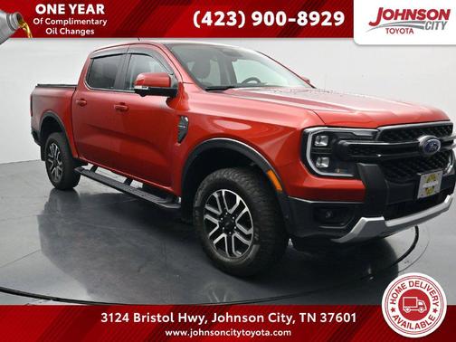 Hot Pepper Red Metallic Tinted Clearcoat 2024 Ford Ranger LARIAT
