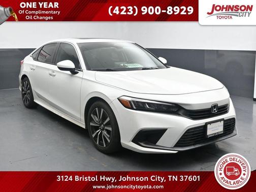 Platinum White Pearl 2022 Honda Civic EX