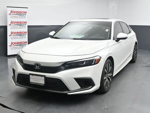 Platinum White Pearl 2022 Honda Civic EX