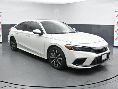 Platinum White Pearl 2022 Honda Civic EX