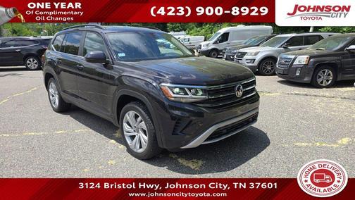 Deep Black Pearl 2021 Volkswagen Atlas 3.6L SE w/Technology