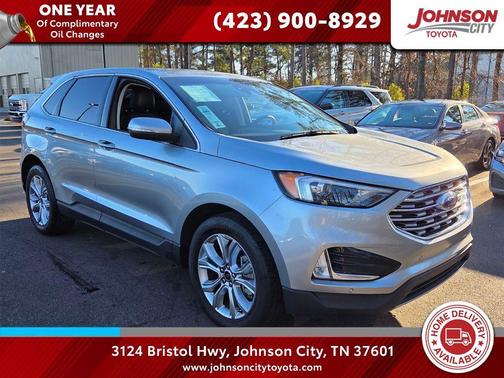 Silver Metallic 2024 Ford Edge Titanium