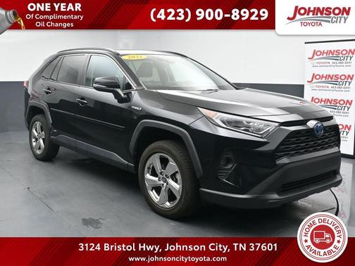 Midnight Black Metallic 2021 Toyota RAV4 Hybrid XLE Premium