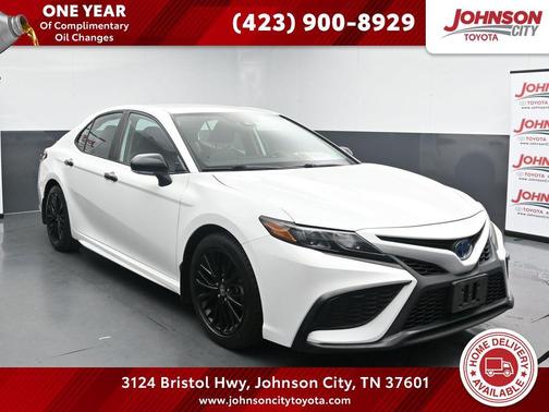 White 2022 Toyota Camry Nightshade Edition Hybrid