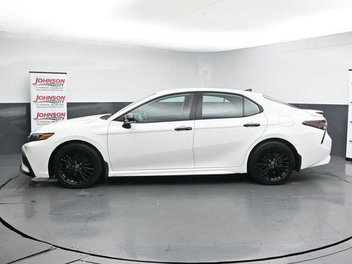 White 2022 Toyota Camry Nightshade Edition Hybrid