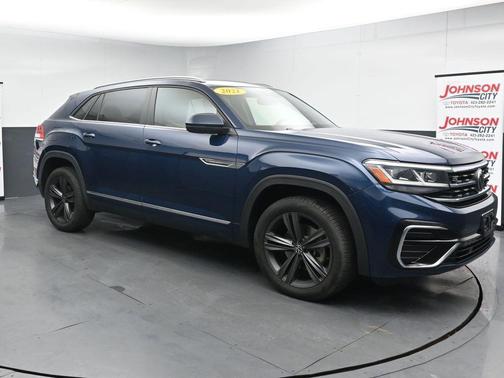 Tourmaline Blue Metallic 2021 Volkswagen Atlas Cross Sport 3.6L V6 SE w/Technology R-Line