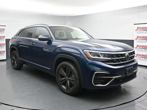 Tourmaline Blue Metallic 2021 Volkswagen Atlas Cross Sport 3.6L V6 SE w/Technology R-Line
