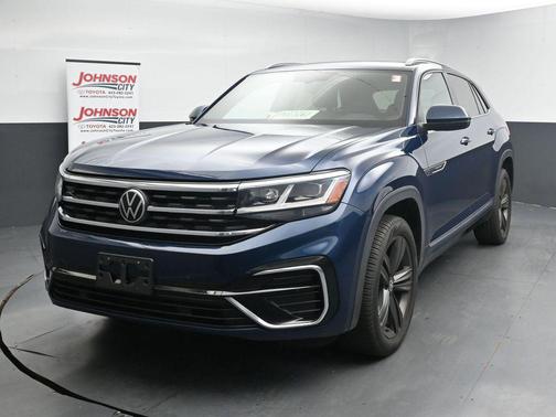 Tourmaline Blue Metallic 2021 Volkswagen Atlas Cross Sport 3.6L V6 SE w/Technology R-Line