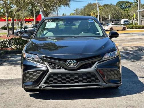 Midnight Black Metallic 2023 Toyota Camry SE