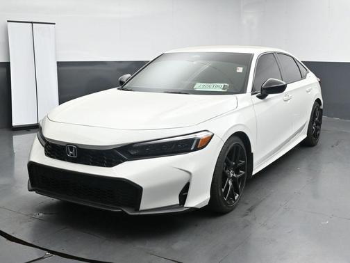 Platinum White Pearl 2025 Honda Civic Sport