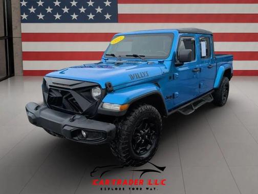 Hydro Blue Pearlcoat 2021 Jeep Gladiator Willys 4x4
