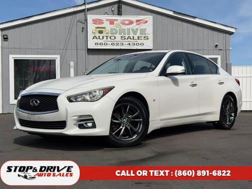 Moonlight White 2014 INFINITI Q50 Premium