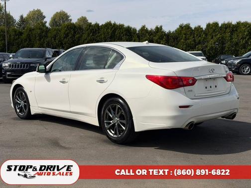Moonlight White 2014 INFINITI Q50 Premium