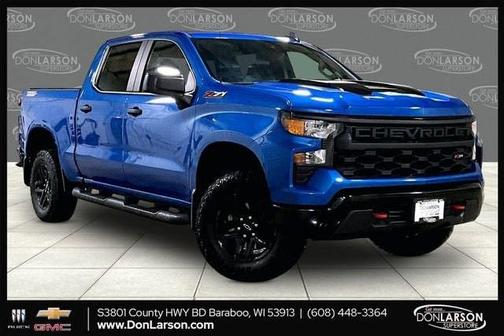 Glacier Blue Metallic 2023 Chevrolet Silverado 1500 Custom Trail Boss